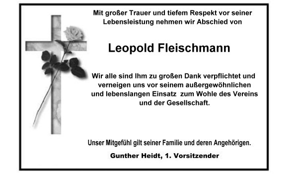 Abschied von Leopold Fleischmann