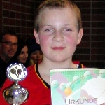 Tischtennis – D. Köhler Vereinsmeister bei den Jugendlichen